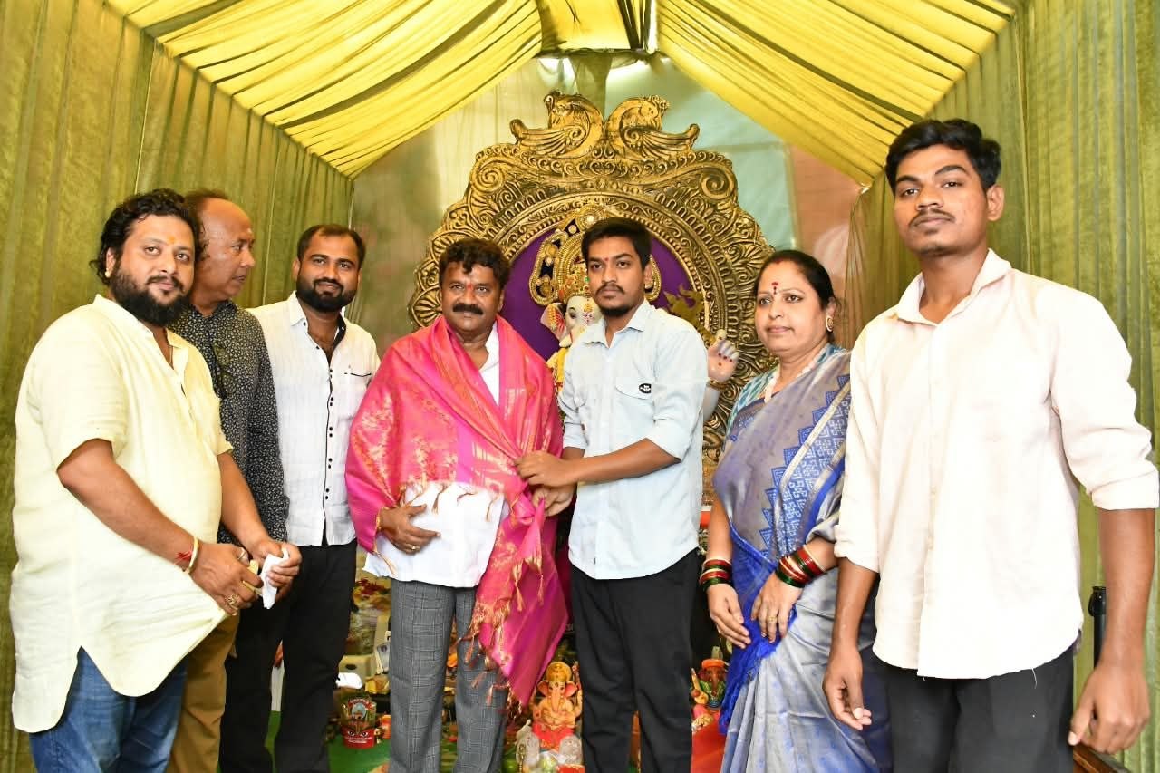 MLA Talasani Srinivas Yadav makes whirlwind tour on two-wheeler