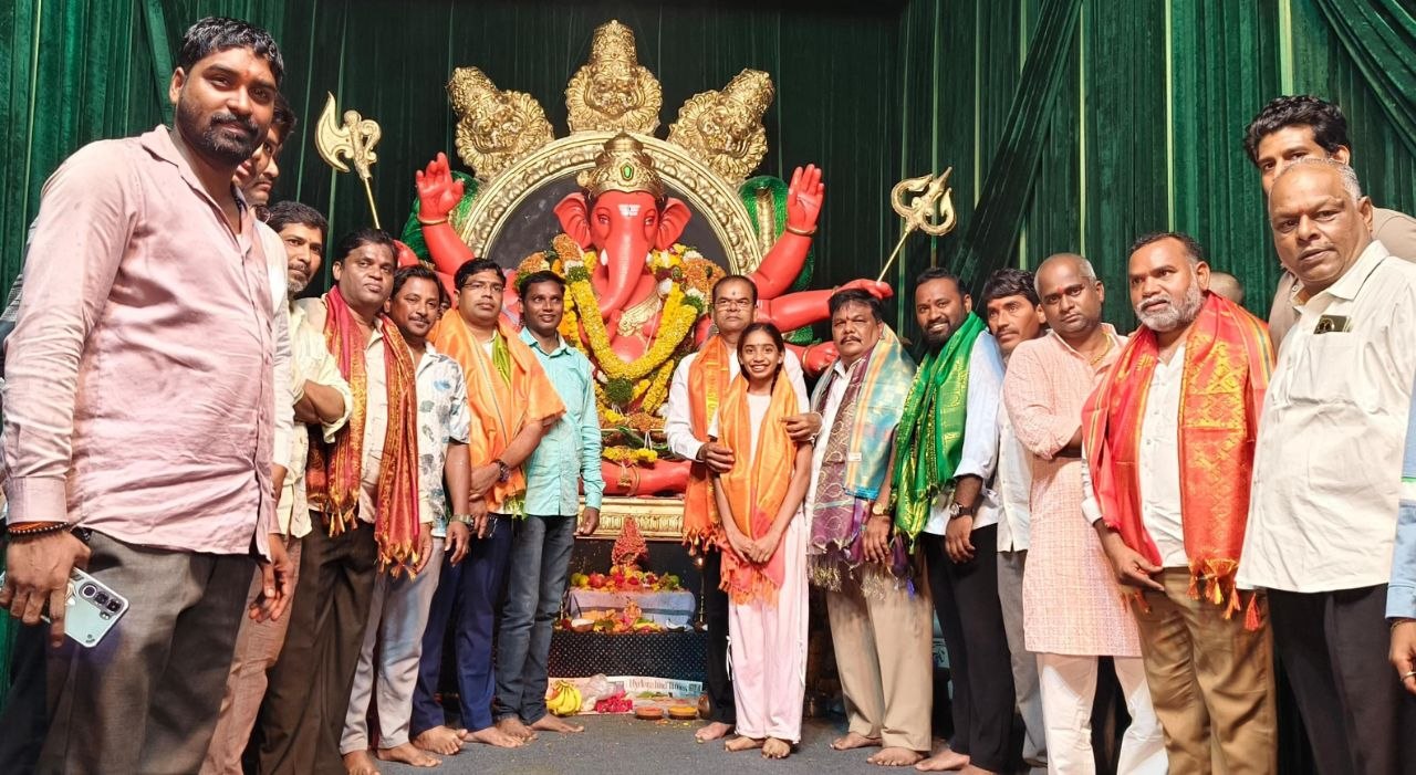 MLA Kaleru Venkatesh in the service of Gana Nathan